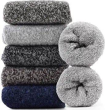 Rushmode Women Wool Hiking Socks Pack