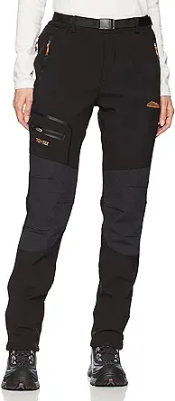 Rushmode Women Fleece Lined Hiking Pants