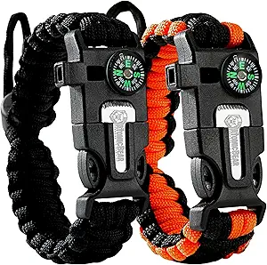 Rushmode Adjustable Paracord Bracelet Set