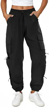 Rushmode Women Parachute Cargo Pants