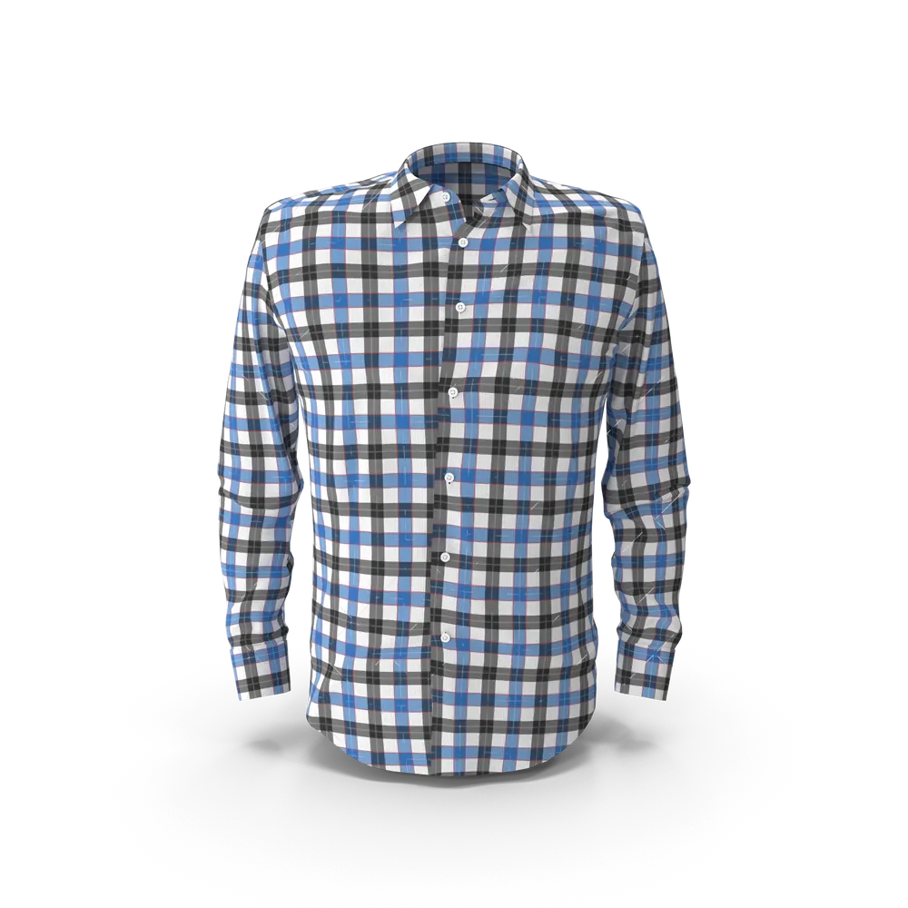 Rushmode Blue and Black Check Shirt