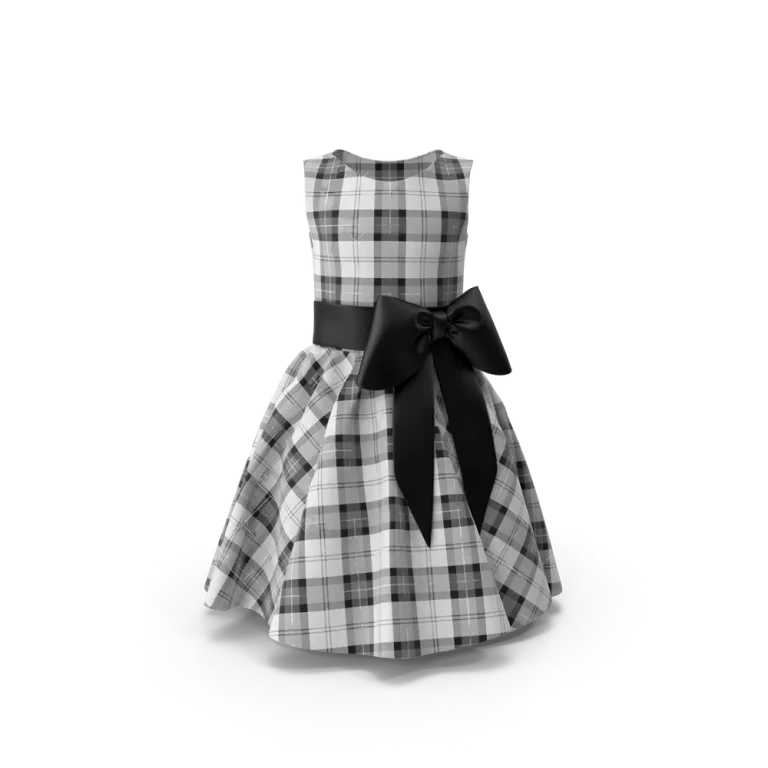 Rushmode Tartan Pattern Dress